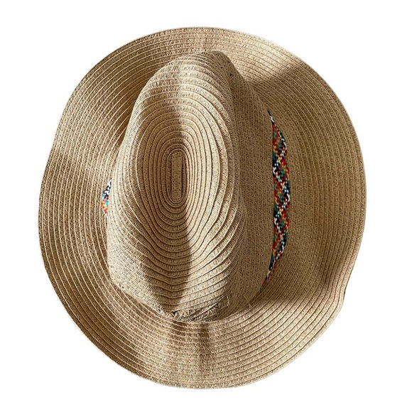 Eddie Bauer Accessories - new eddie bauer women’s straw sun hat with colorful band!